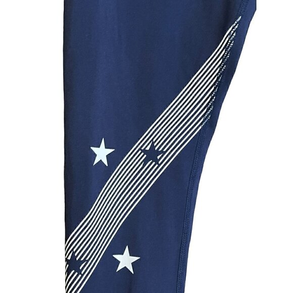 Women's Soulcycle Blue and White Exercise Yoga Pants XS Extra Small - Picture 6 of 7